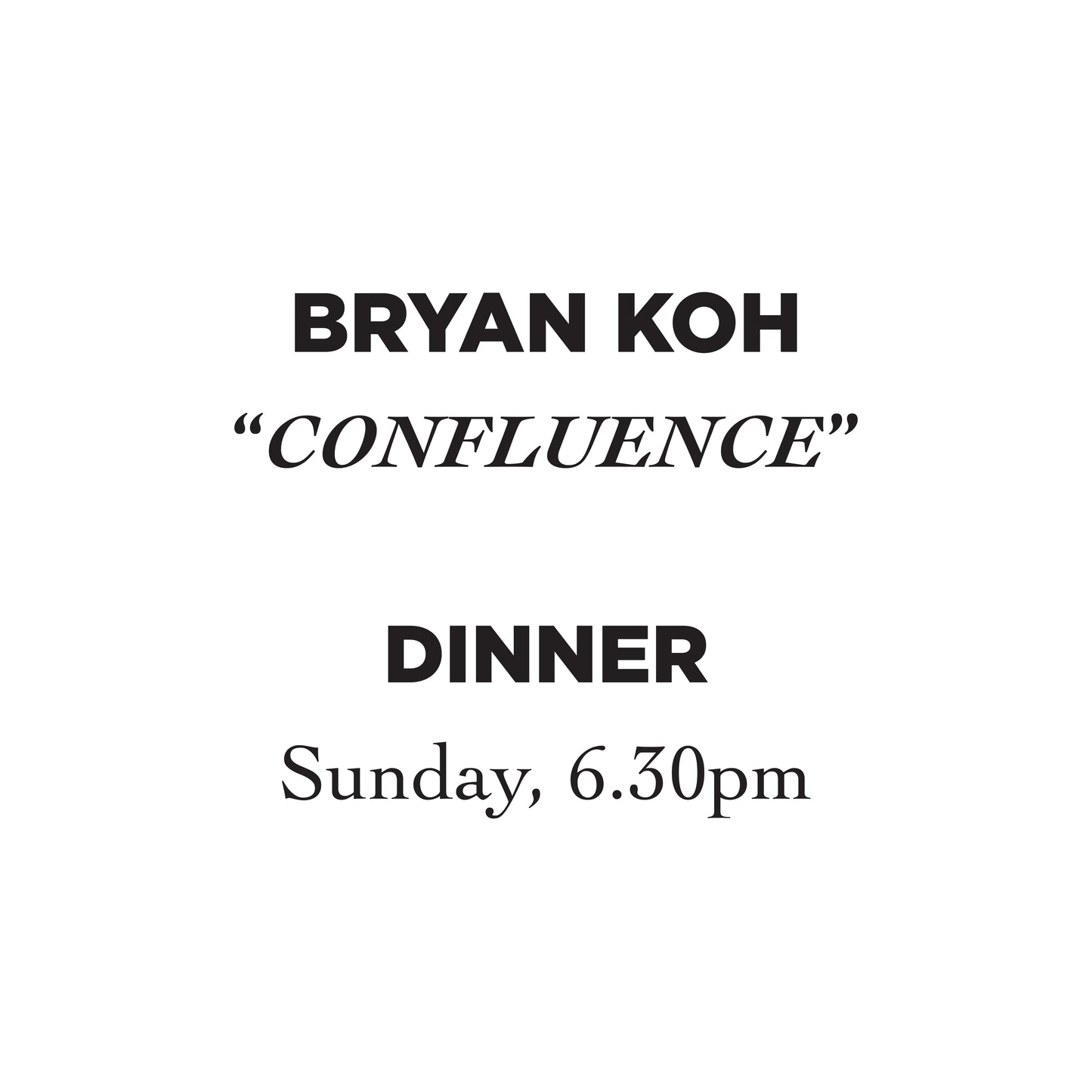 30 AUGUST 2026 – DINNER
